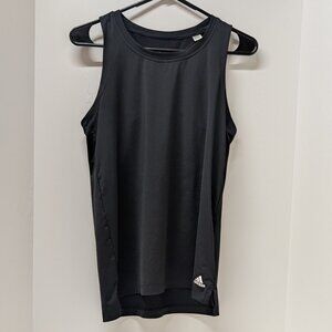 Adidas Primegreen Aeroready Racerback Tank In Black & White